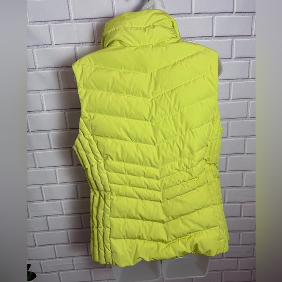 Talbots bright yellow-chartreuse women’s Puffer Vest - Size L - Picture 6 of 10